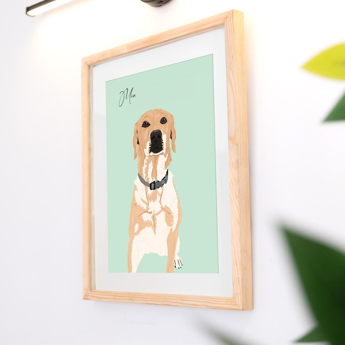 Custom Dog Portrait, Personalized Pet Memorial Art Print - Image 2