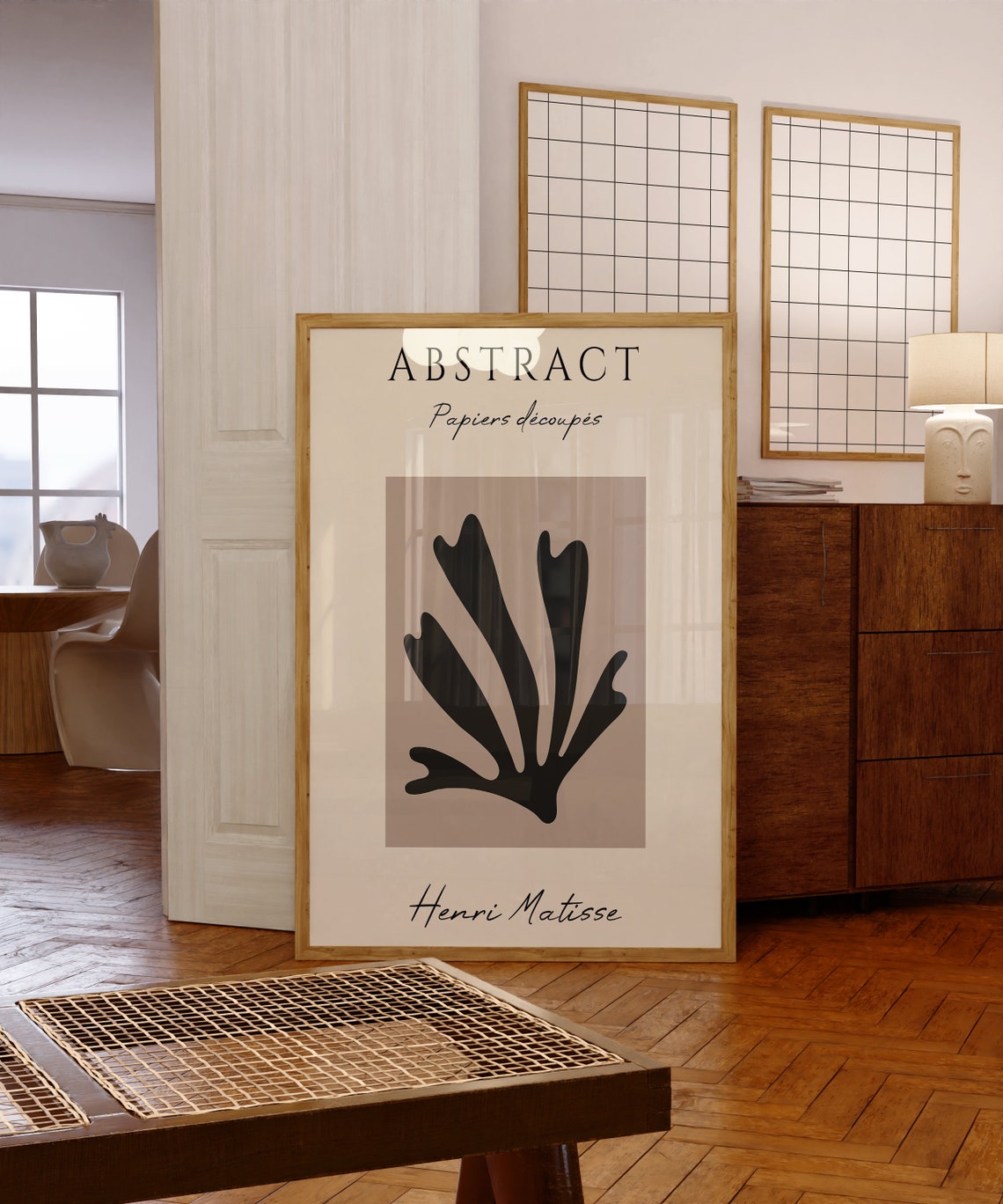 Henri Matisse Abstract Papiers Decoupes Black Leaf Cutout Poster - Image 6