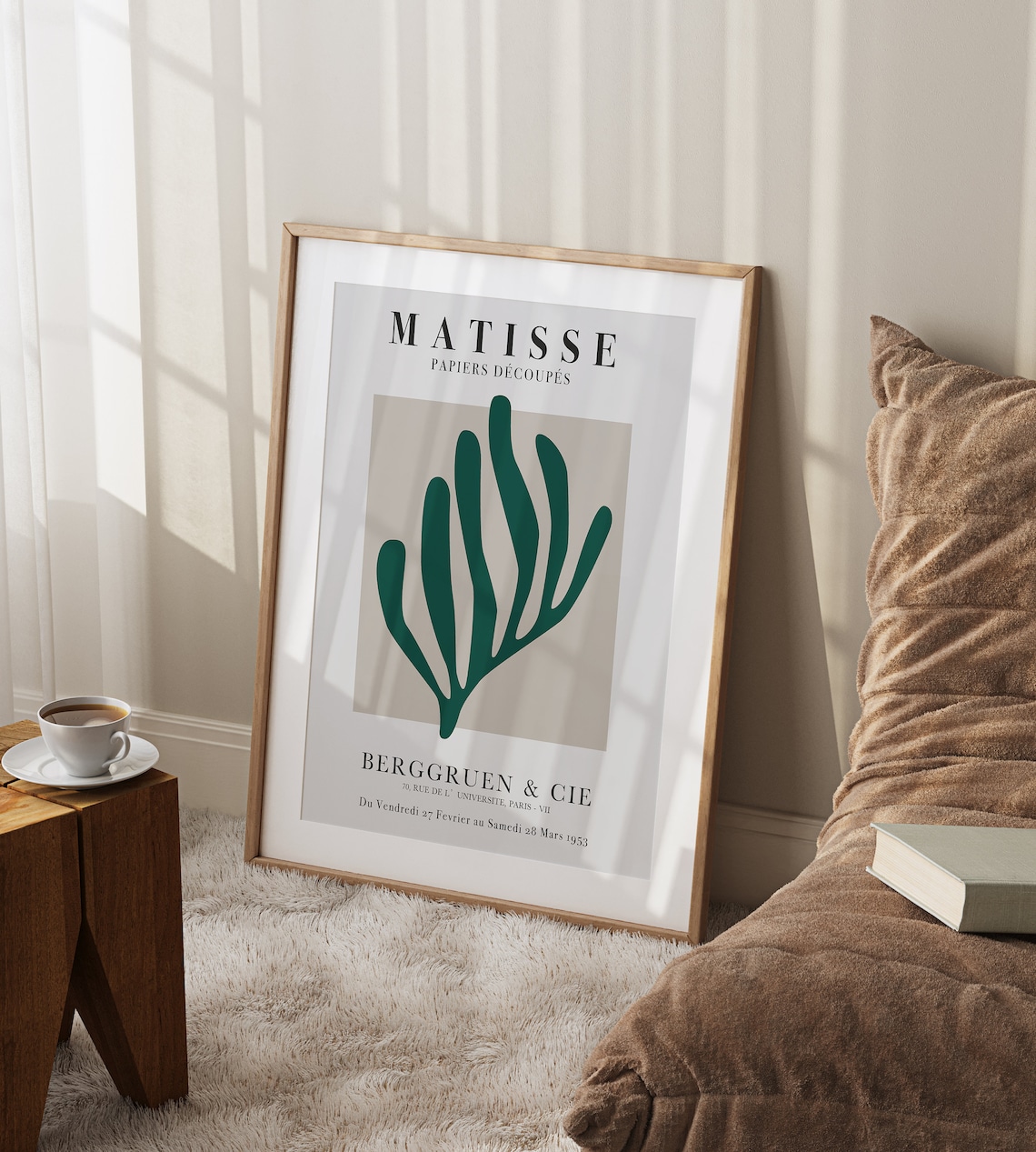 Matisse Papiers Decoupes Green Coral Cutout Exhibition Art Poster - Image 2