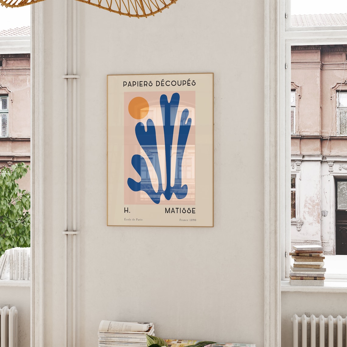 Matisse Papiers Decoupes Blue Cutout French Exhibition Art Poster - Image 4