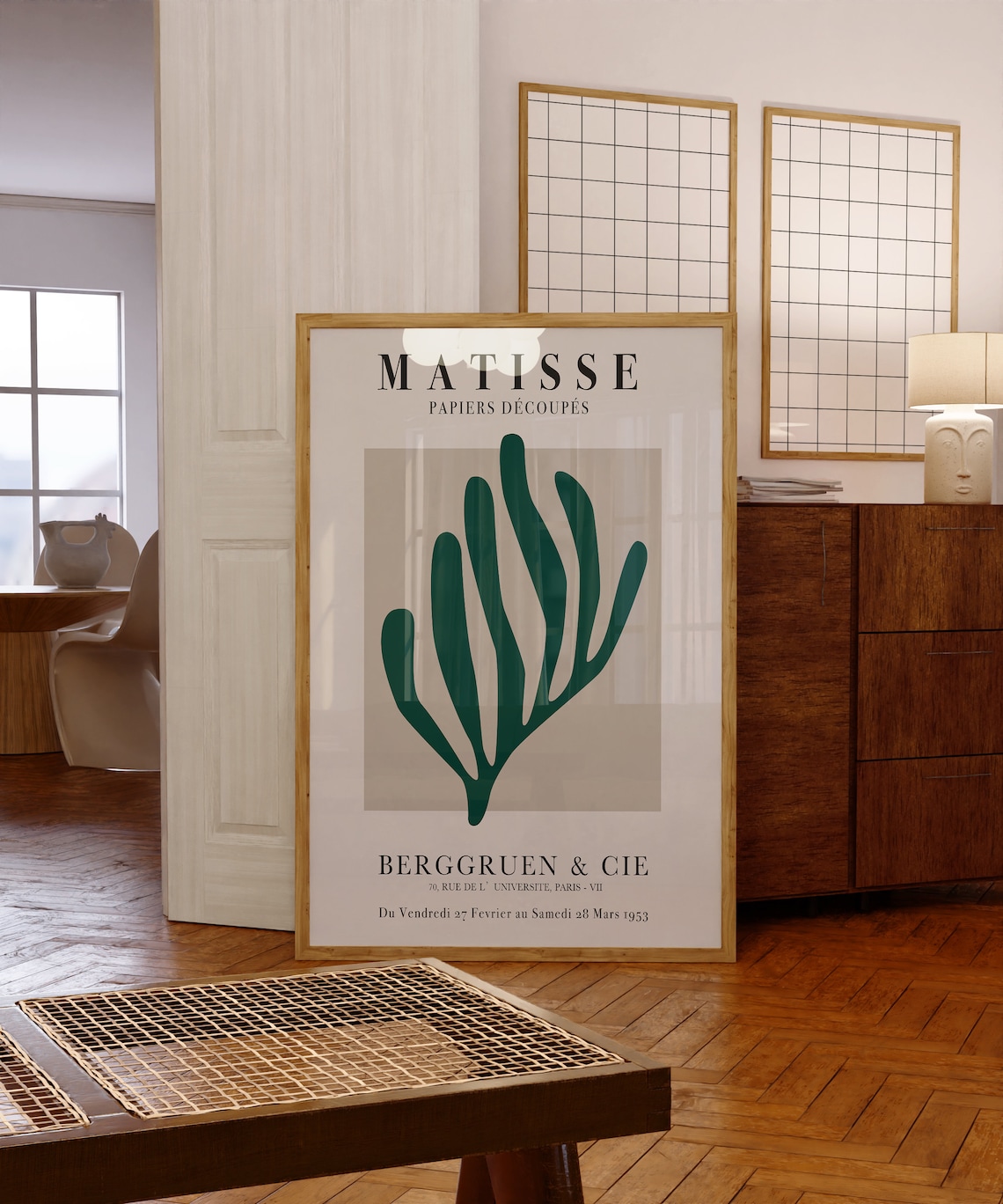 Matisse Papiers Decoupes Green Coral Cutout Exhibition Art Poster - Image 4