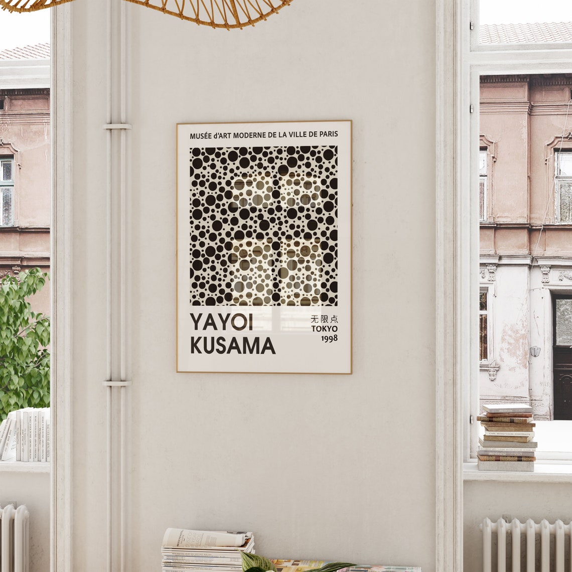Yayoi Kusama Black Polka Dots Tokyo 1998 Museum Exhibition Poster - Image 4