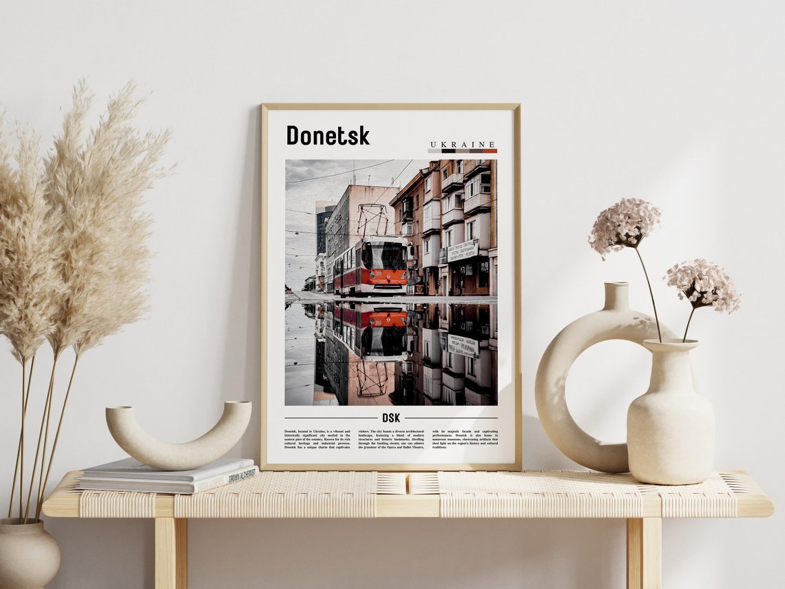 Donetsk Poster Donetsk Print Donetsk Wall Art Europe Photo Europe Poster Europe Print Travel Poster - Image 3
