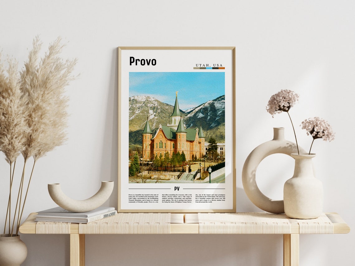 Provo Poster Provo Print Provo Wall Art United States Photo United States Poster United States Print Travel Poster - Image 3