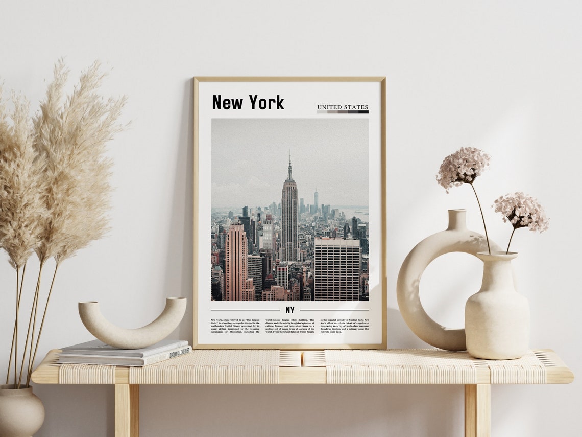 New York Empire State Building Skyline Midtown Manhattan Poster - Image 3