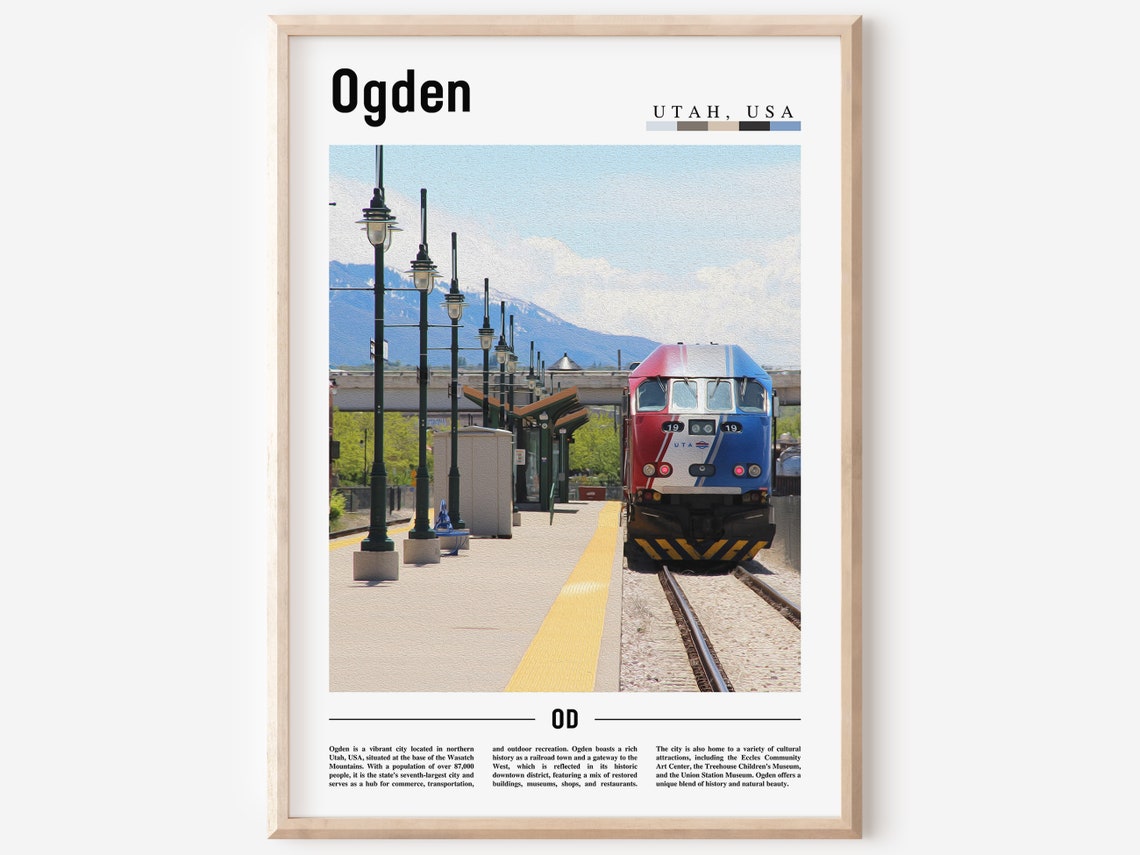 Ogden Poster Ogden Print Ogden Wall Art United States Photo United States Poster United States Print Travel Poster