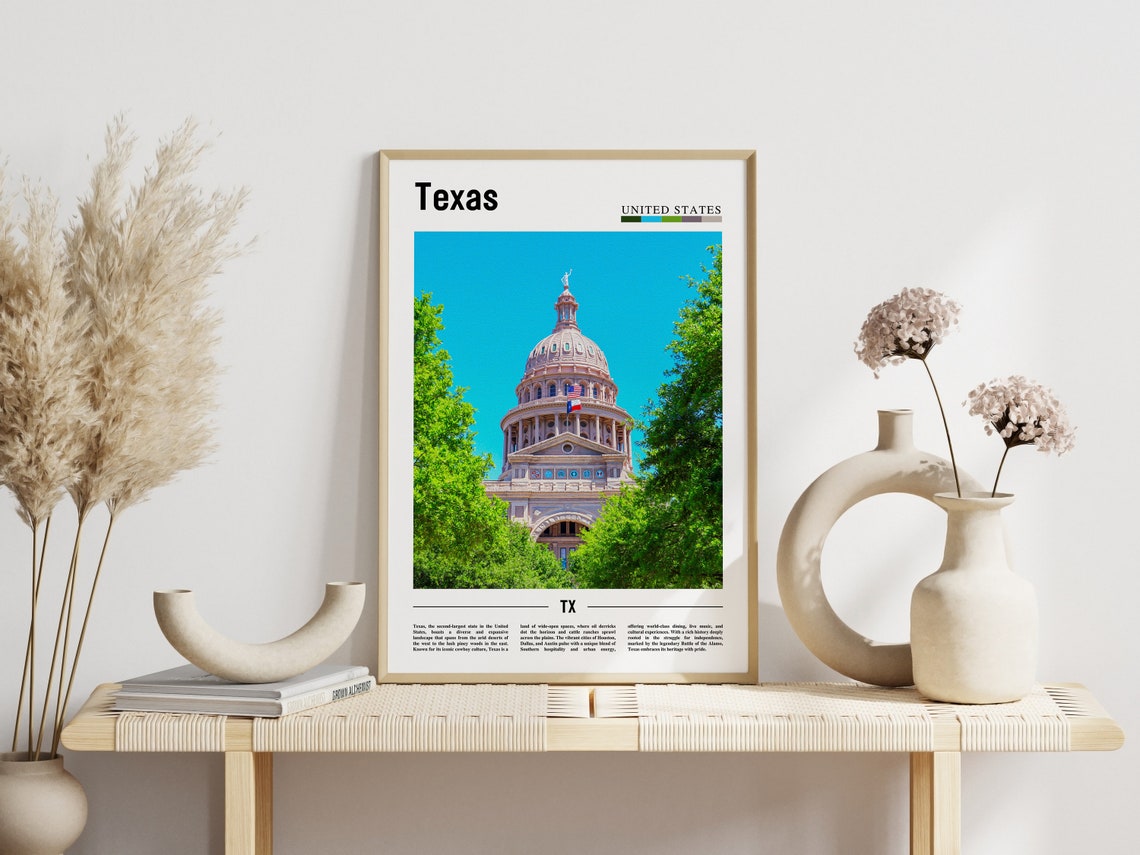 Texas State Capitol Dome Austin Landmark Travel Photo Poster - Image 3