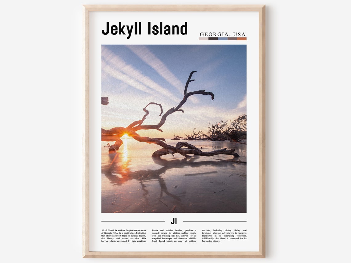 Jekyll Island Poster Jekyll Island Print Jekyll Island Wall Art United States Photo United States Poster United States Print