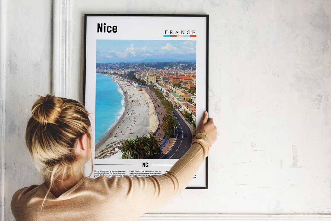 Nice Print Nice Poster Nice Wall Art France Photo France Poster France Print France Wall Art Minimal Travel Poster - Image 2