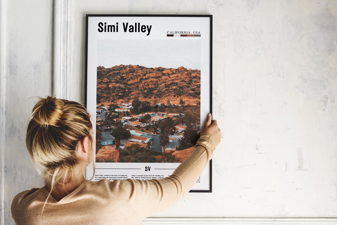 Simi Valley Poster Simi Valley Print Simi Valley Wall Art United States Photo United States Poster United States Print Travel Poster - Image 2