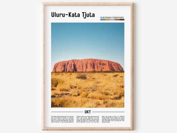 Uluru Kata Tjuta Northern Territory Red Outback Desert Poster
