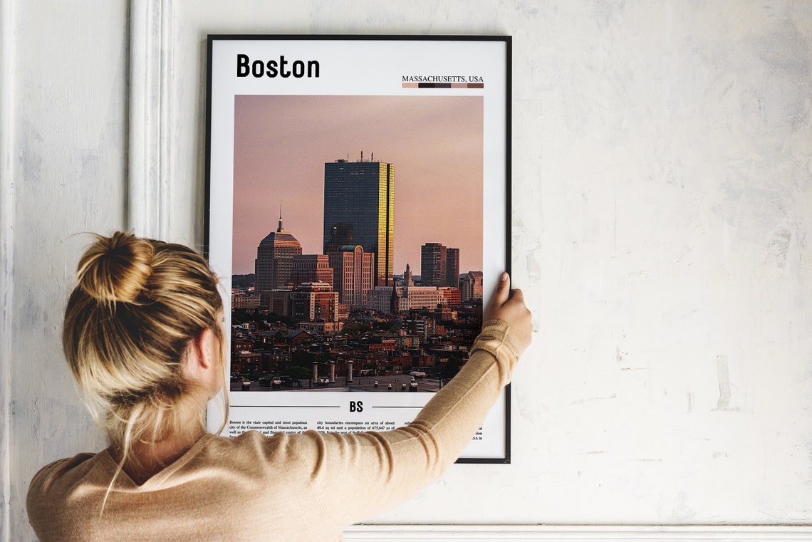 Boston Print Boston Poster Boston Wall Art United States Photo United States Poster United States Print Travel Poster - Image 2