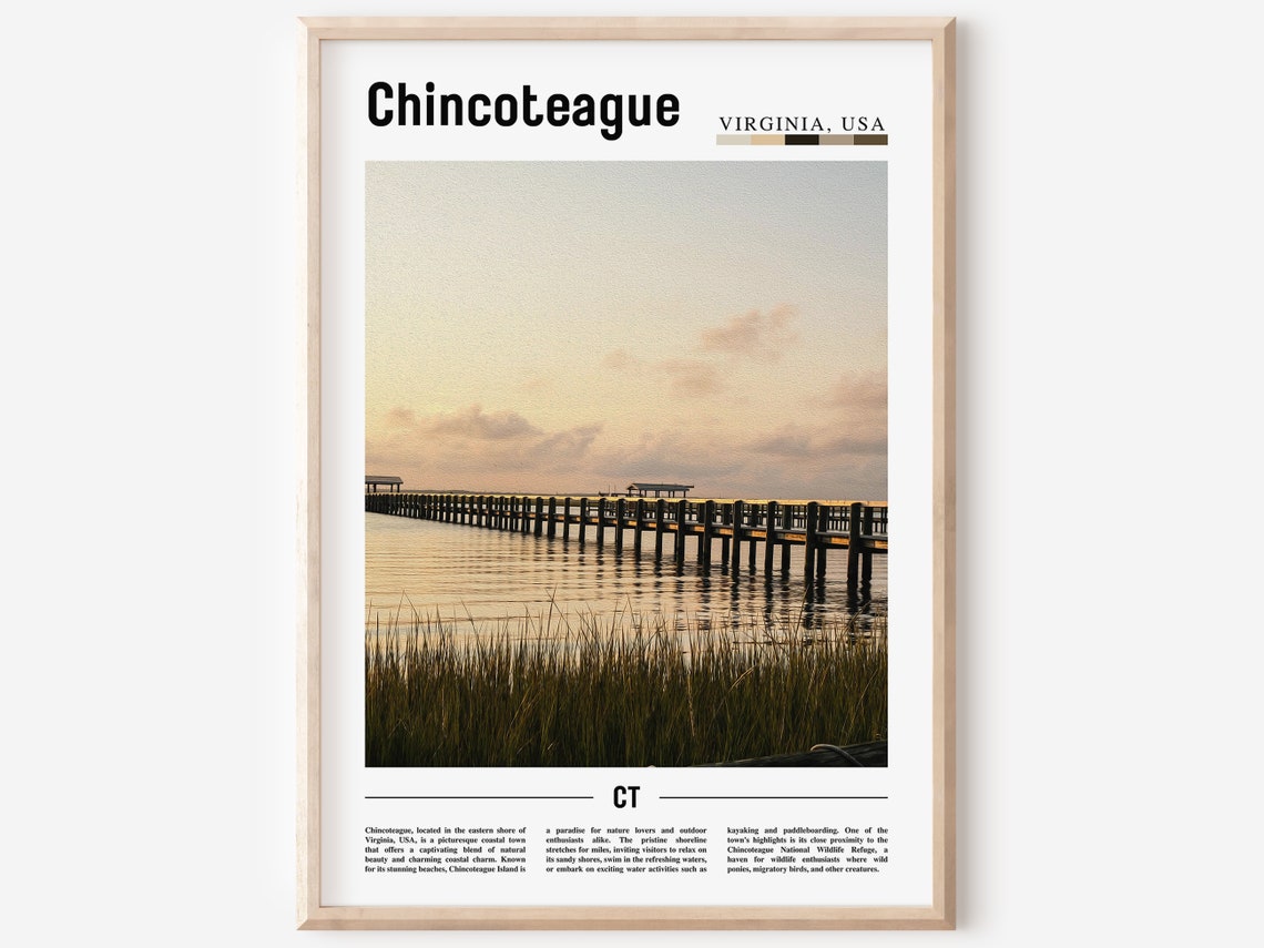 Chincoteague Poster Chincoteague Print Chincoteague Wall Art United States Photo United States Poster United States Print