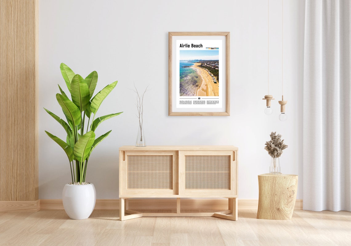 Airlie Beach Print Airlie Beach Poster Airlie Beach Wall Art Oil Painting Poster City Print City Artwork Travel Artwork Travel Wall Art - Image 3