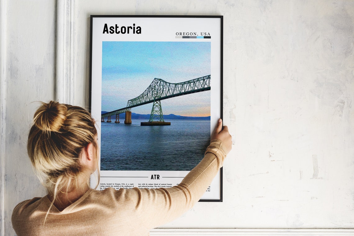 Astoria Poster Astoria Print Astoria Wall Art United States Photo United States Poster United States Print Travel Poster - Image 2