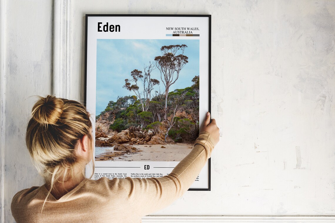 Eden New South Wales Australia Coastal Photo Travel Art Poster - Image 2