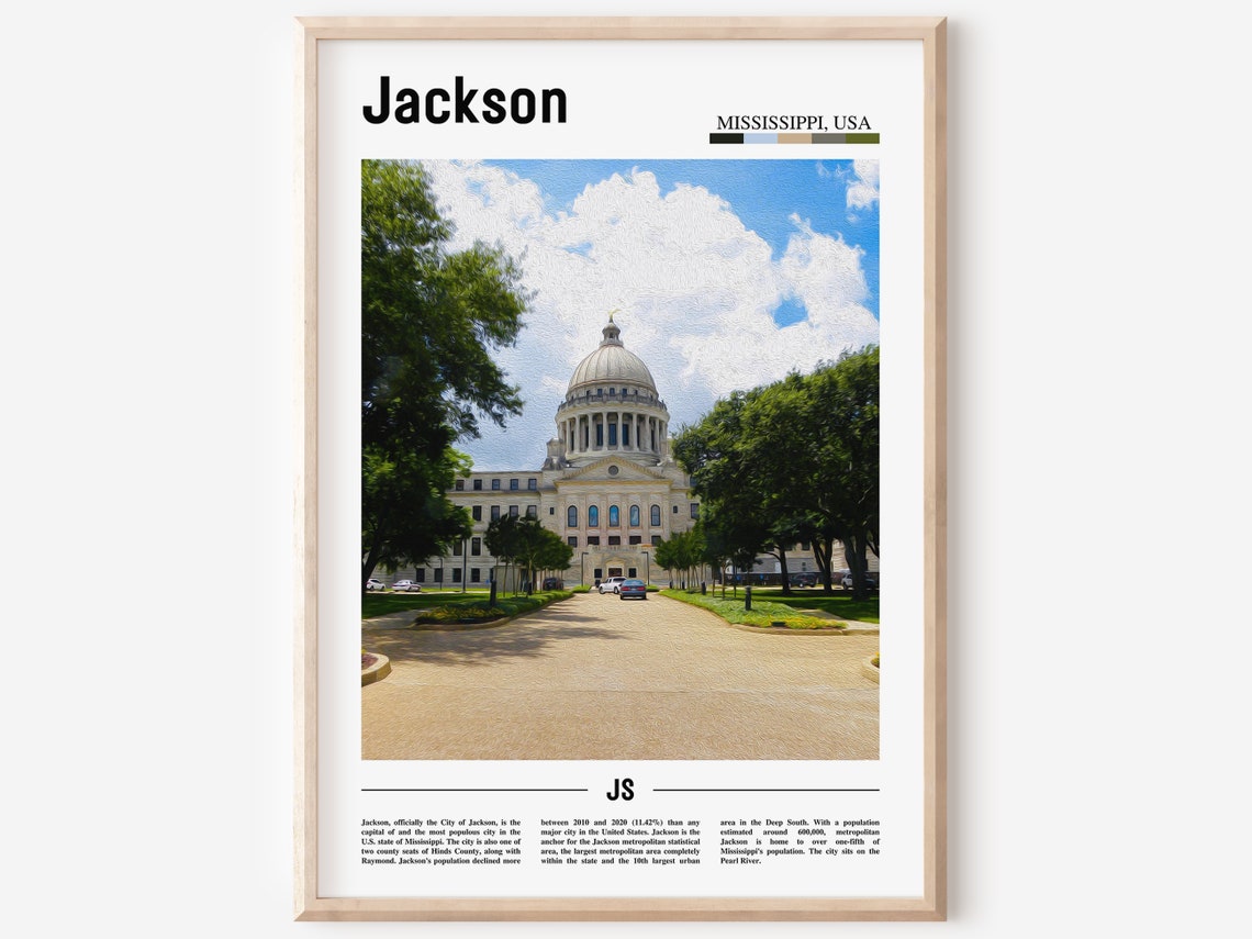 Jackson Poster Jackson Print Jackson Wall Art United States Photo United States Poster United States Print Travel Poster