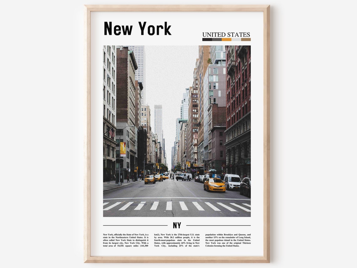 New York Poster New York Print New York Wall Art United States Photo United States Poster United States Print Travel Poster
