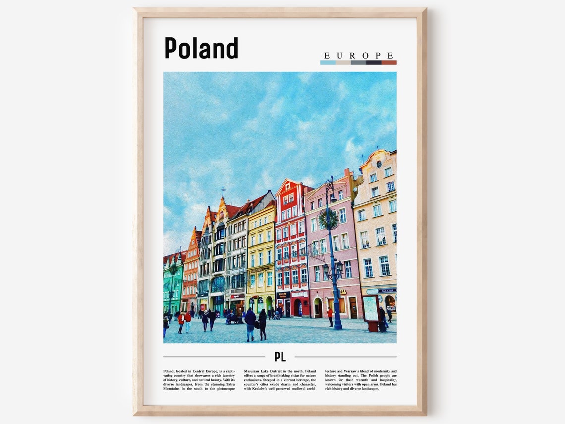 Poland Poster Poland Print Poland Wall Art Europe Photo Europe Poster Europe Print Travel Poster