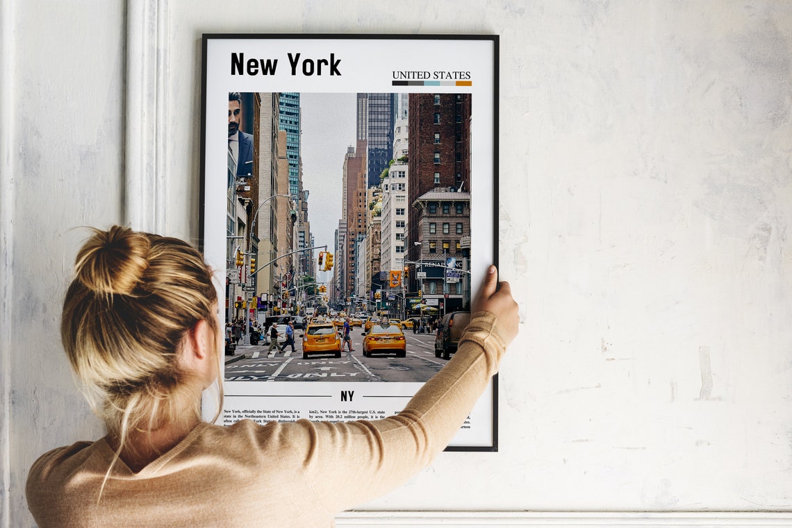 New York Poster New York Print New York Wall Art United States Photo United States Poster United States Print Travel Poster - Image 2