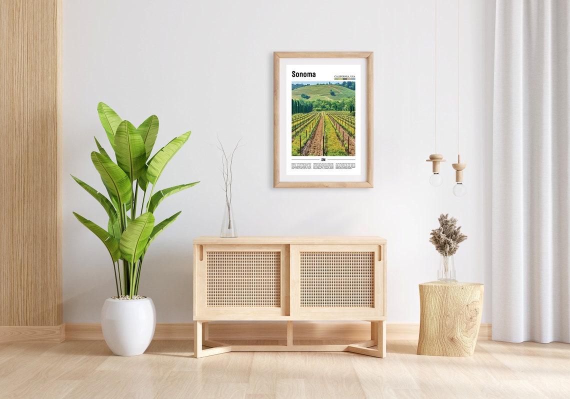 Sonoma California Wine Country Rolling Vineyard Hills Photo Poster - Image 3