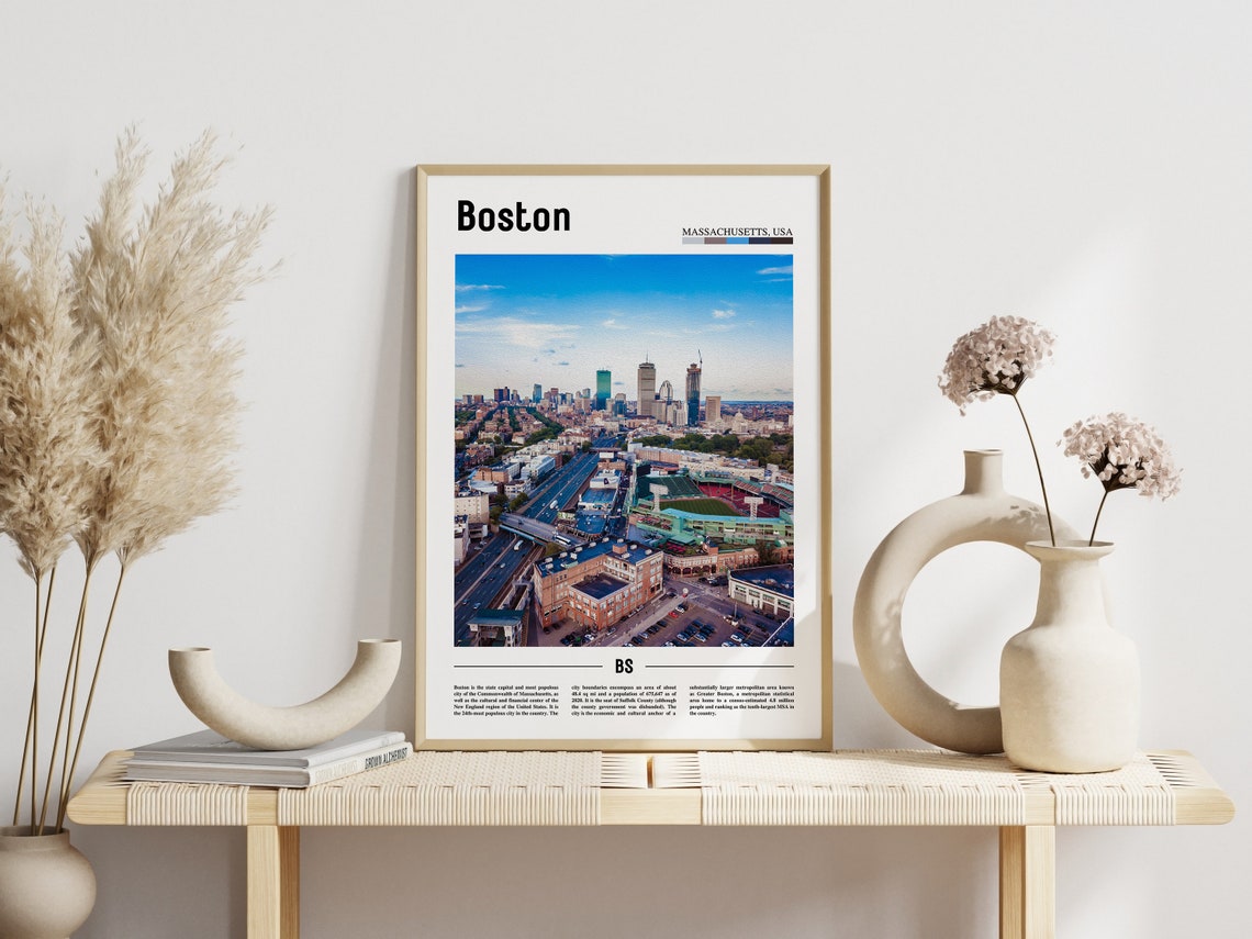 Boston Print Boston Poster Boston Wall Art United States Photo United States Poster United States Print Travel Poster - Image 3