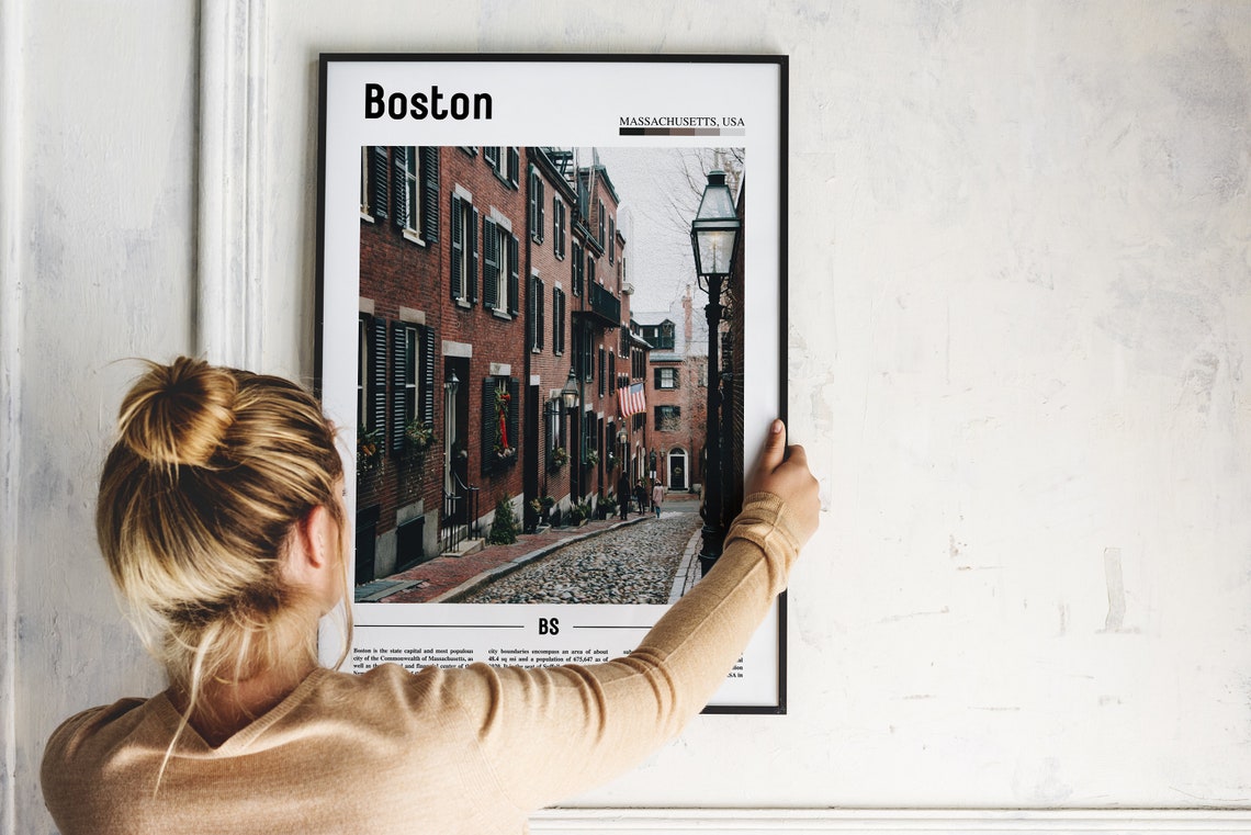 Boston Print Boston Poster Boston Wall Art United States Photo United States Poster United States Print Travel Poster - Image 2