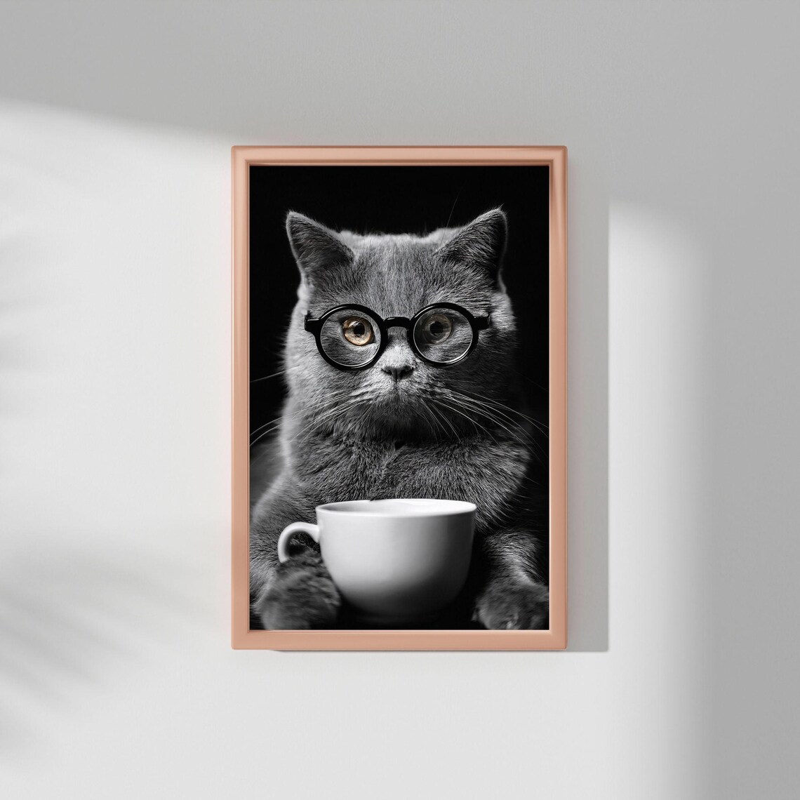 Cat Drinking Coffee, Vintage Coffee Lover Gift - Image 3
