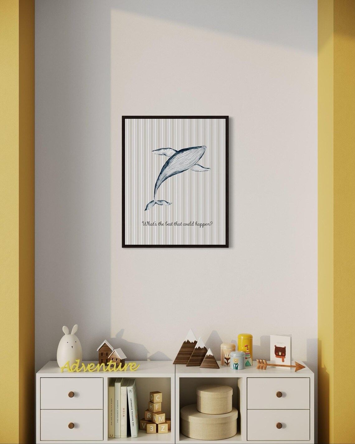 What Is the Best That Could Happen Humpback Whale Quote Poster Nursery - Image 4