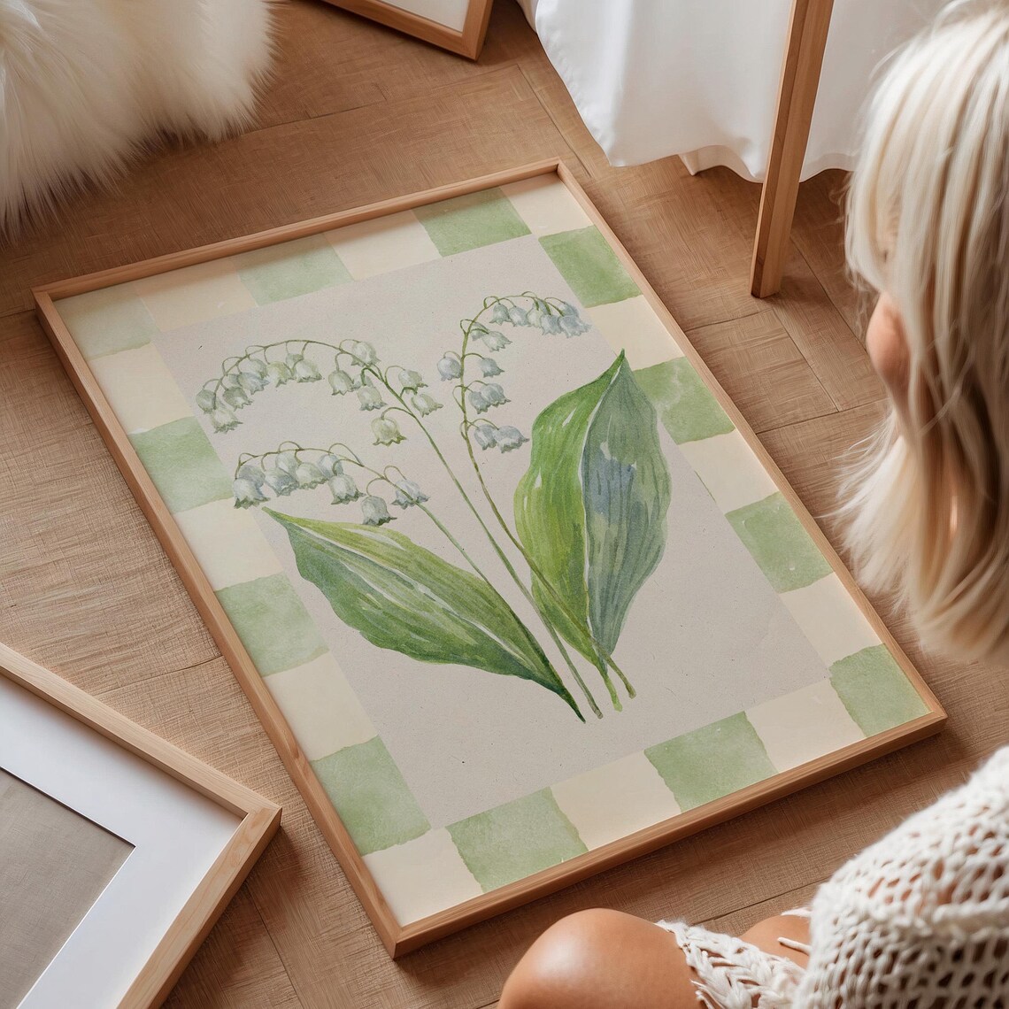 Lily Of The Valley Vintage Floral Art Print