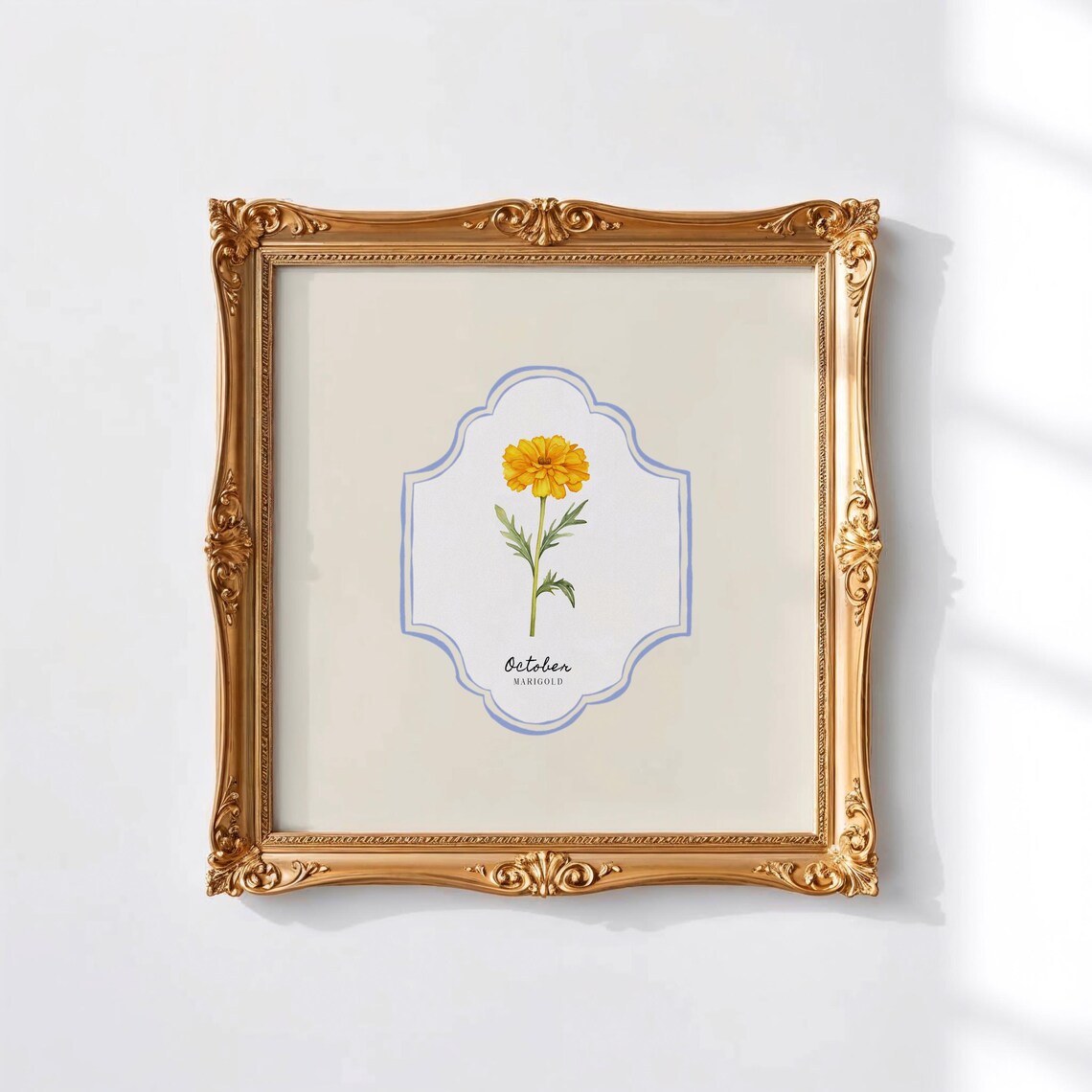 October Birth Month Flower Personalized Gift, Art Print - Image 3