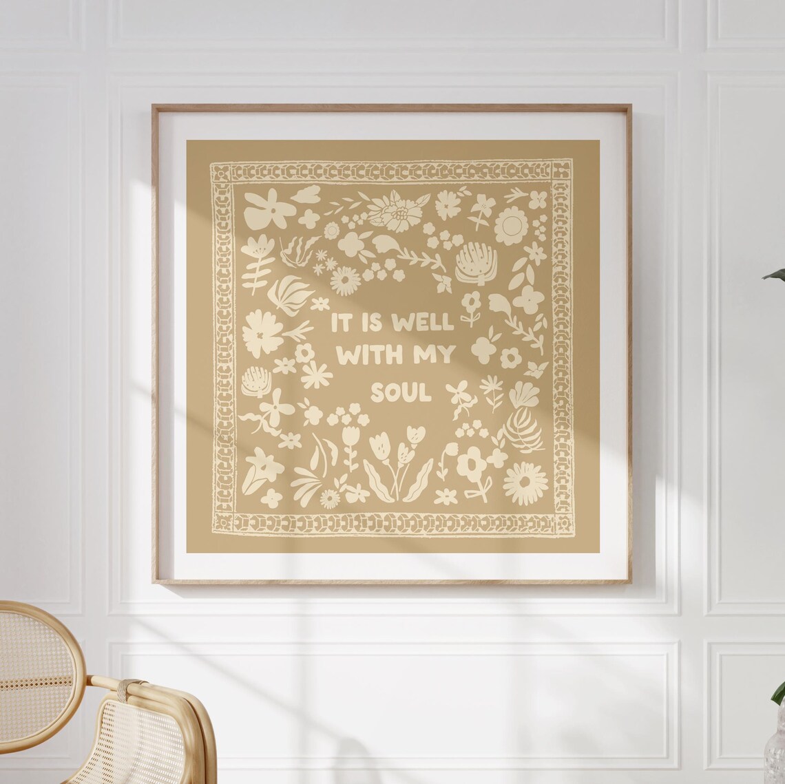 Vanilla Latte It Is Well Christian Illustration Poster - Image 2