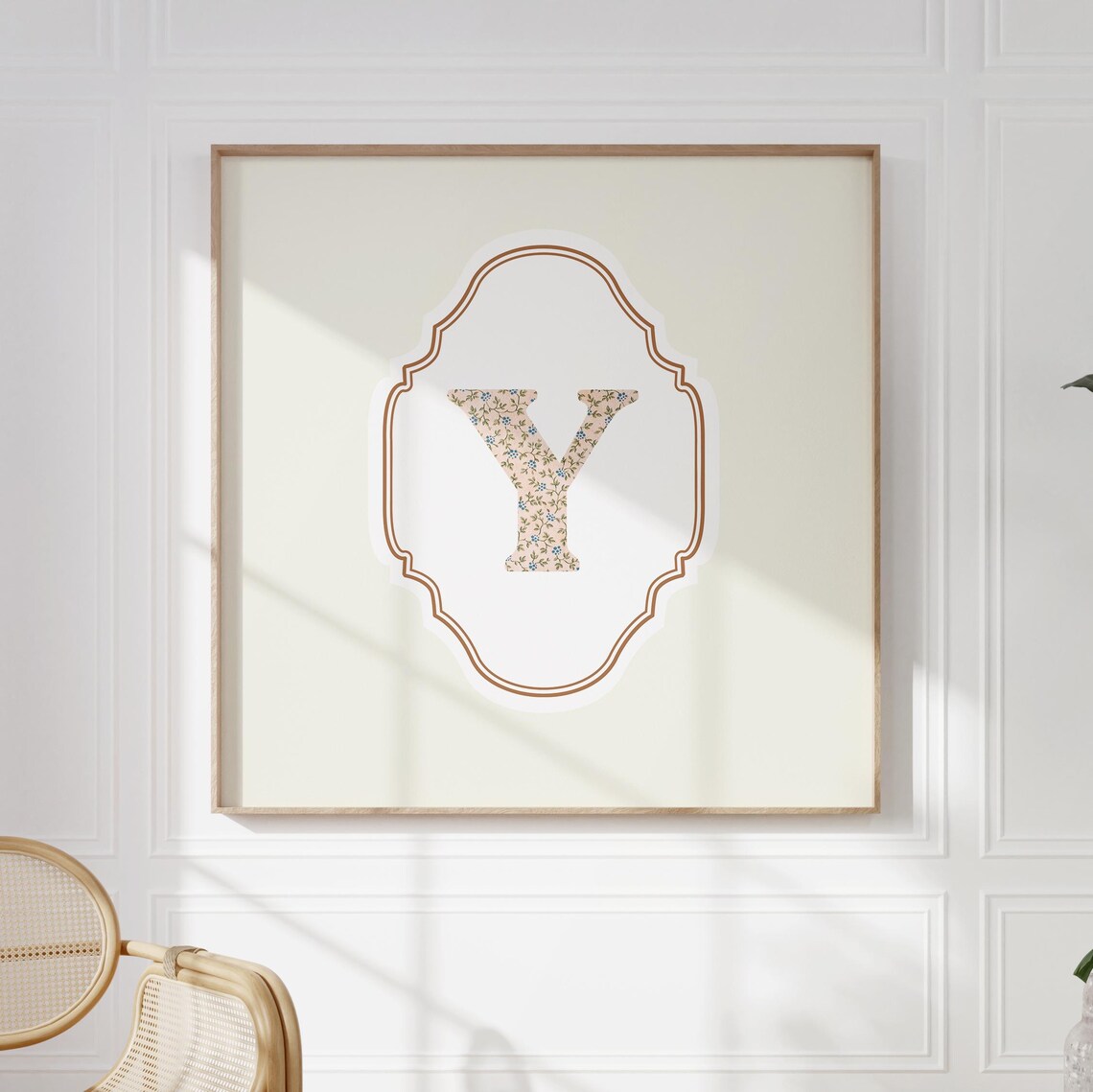 Y Square Initial, Personalized Watercolor Gift - Image 5