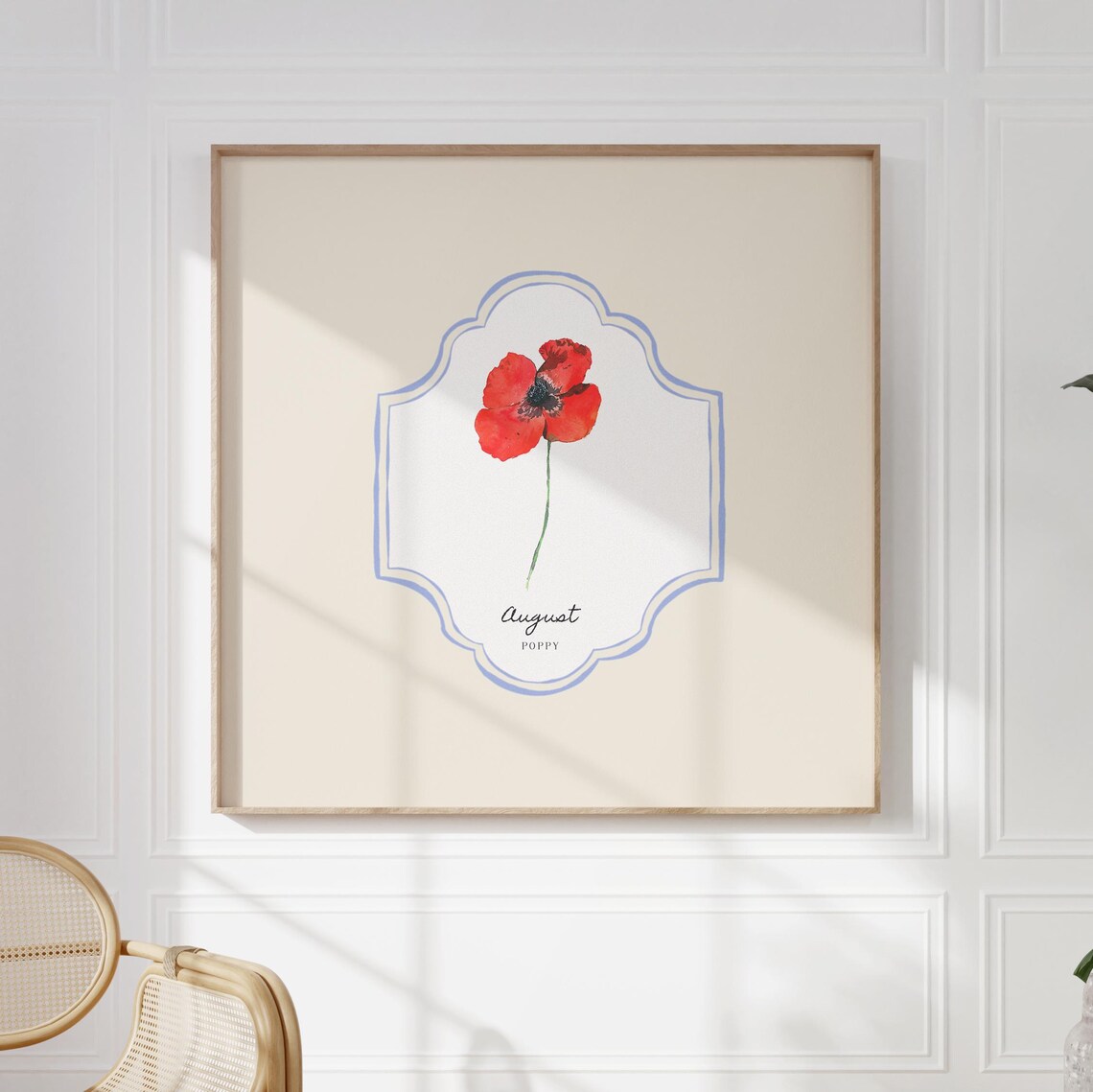 August Birth Month Flower Personalized Gift, Art Print - Image 5