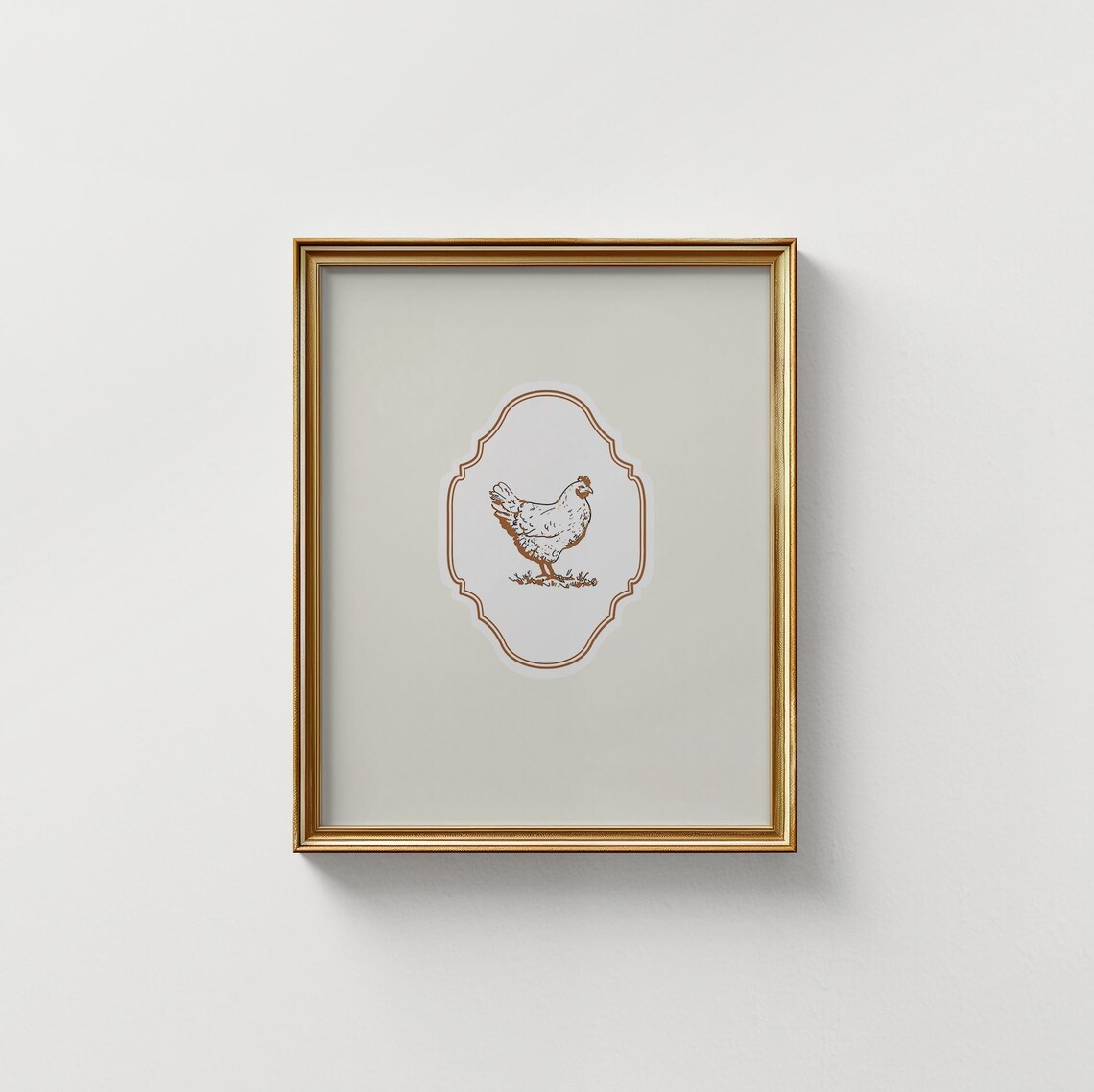 Chicken Illustration Art Print, Nursery Decor - Image 5