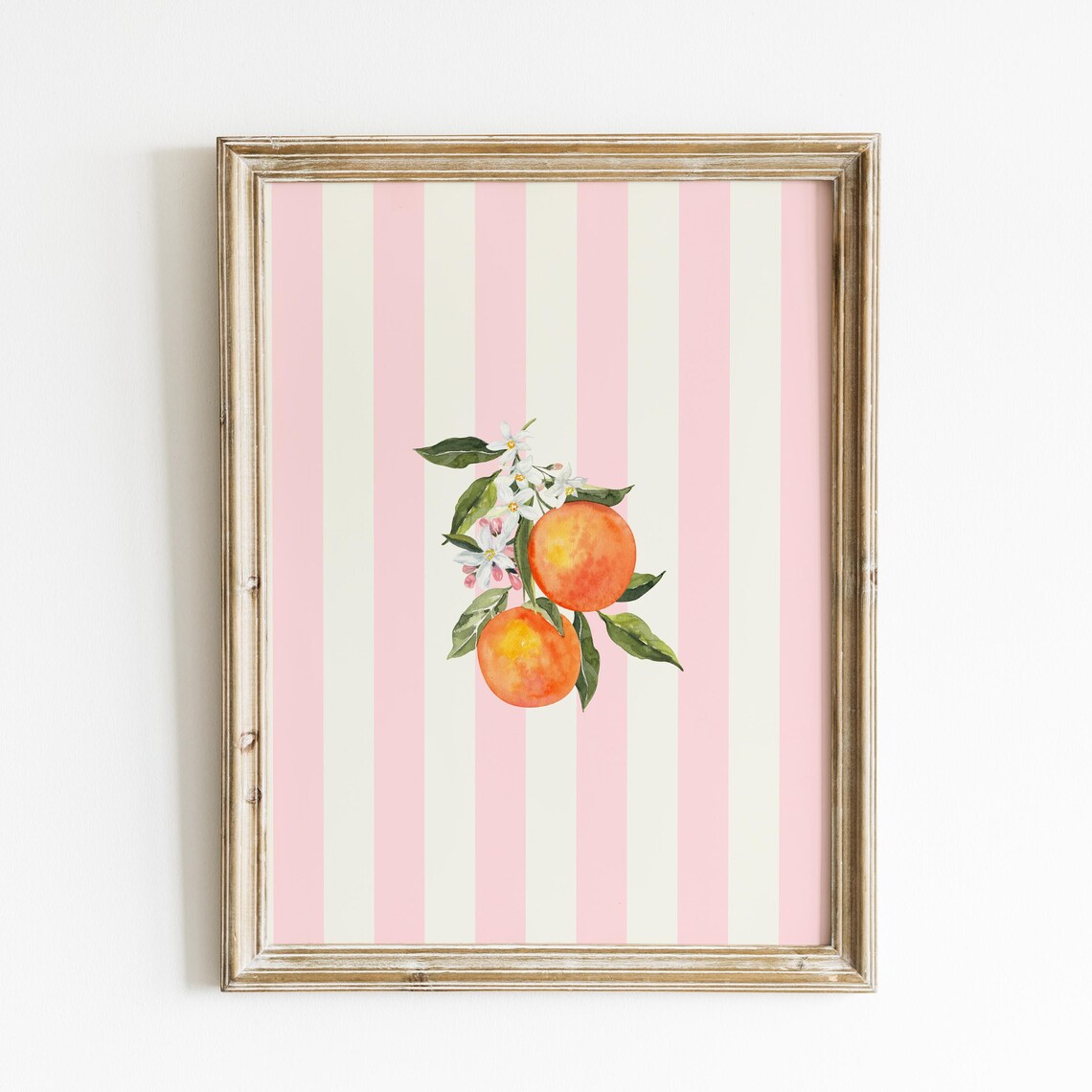 Orange Blossom Floral Art Print, English Garden Decor - Image 4