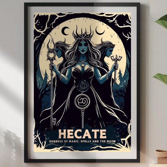 Hecate Greek Mythology Art Print, Goddess of Magic