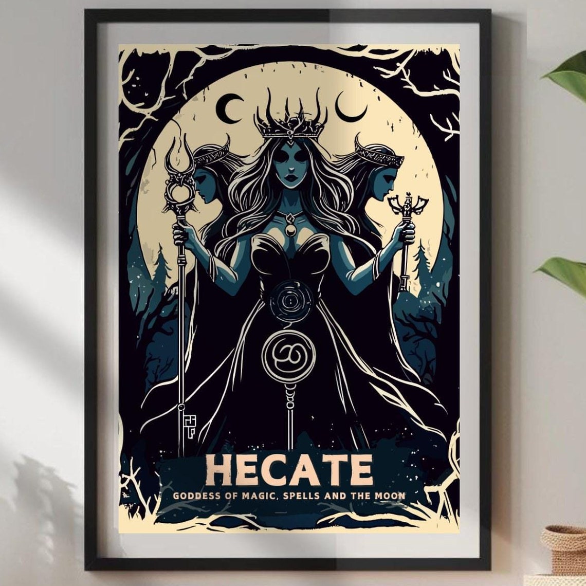 Hecate Greek Mythology Art Print, Goddess of Magic