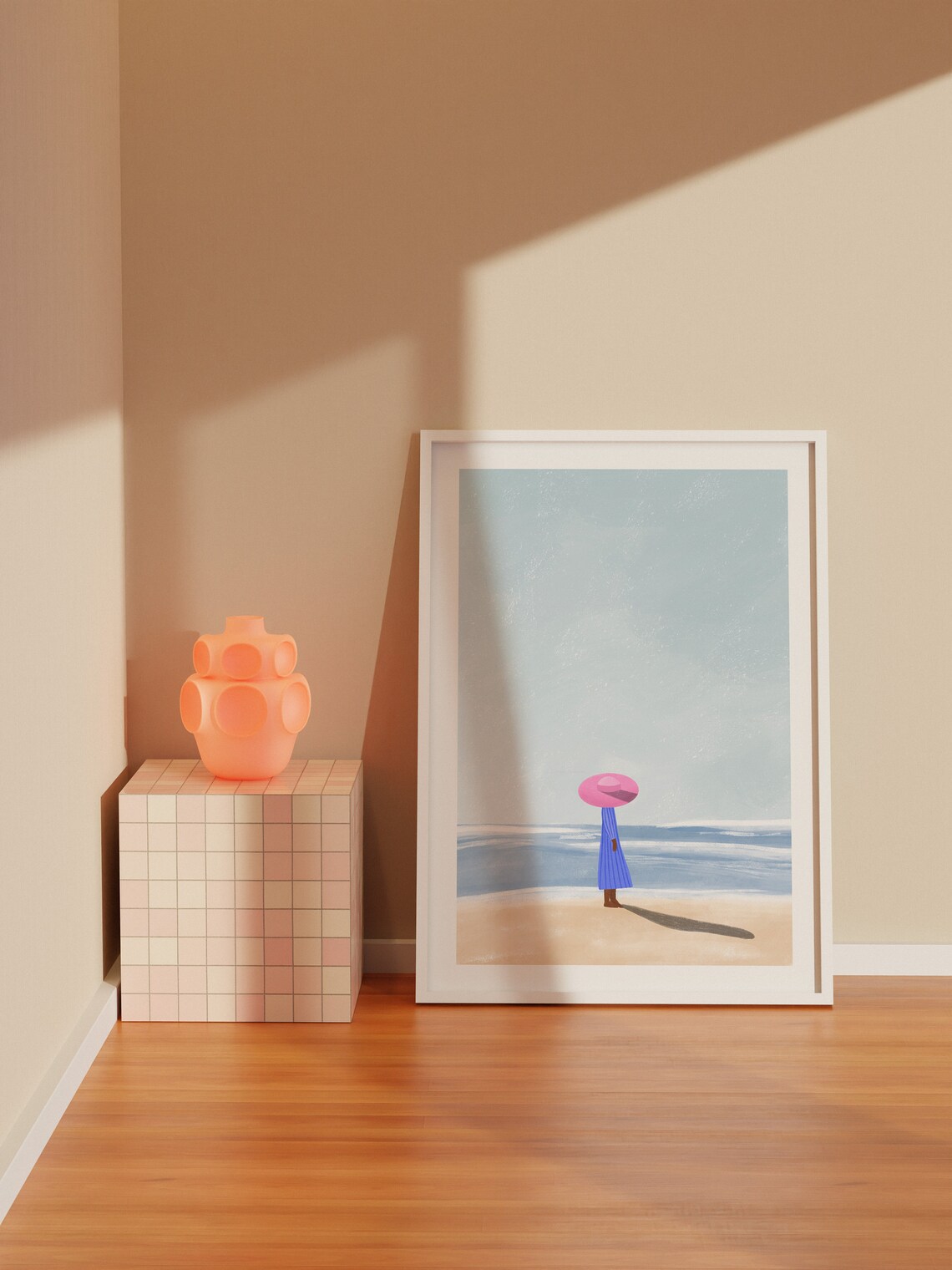Ocean View Mindful Art Print, Peaceful Nature Poster - Image 3