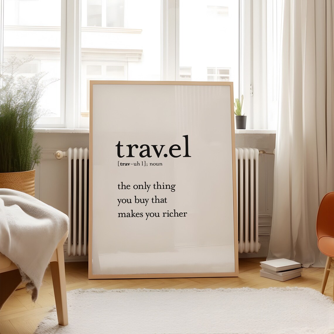 Travel Definition Phrase Poster, Travel Wall Decor - Image 3