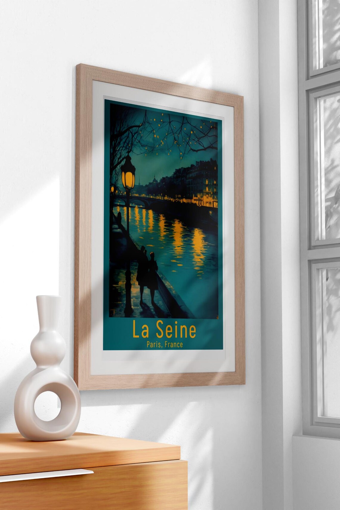 Vintage La Seine, Elegant Parisian Poster - Image 3