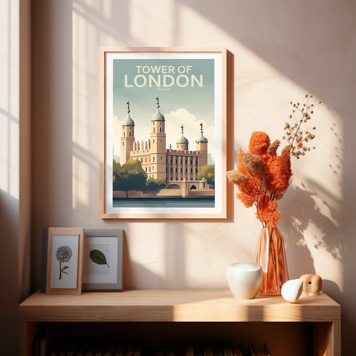 Tower Of London England Historic Castle Vintage Travel Poster - Image 2