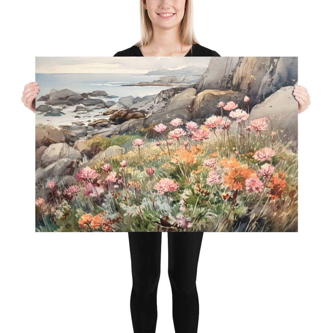 Isle Of Skye Watercolor Coastal Landscape Art Print - Image 5