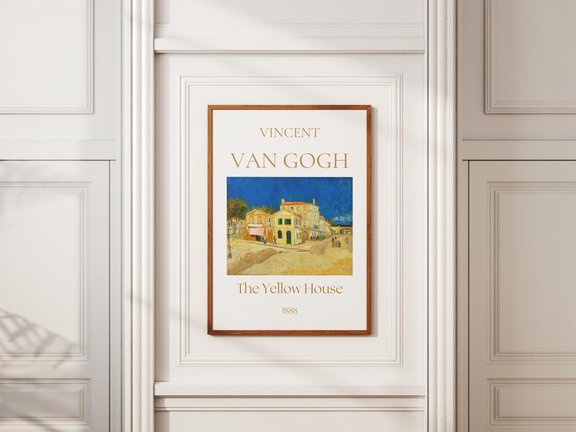 Van Gogh The Yellow House Arles Street Scene 1888 Exhibition Art Poster - Image 6