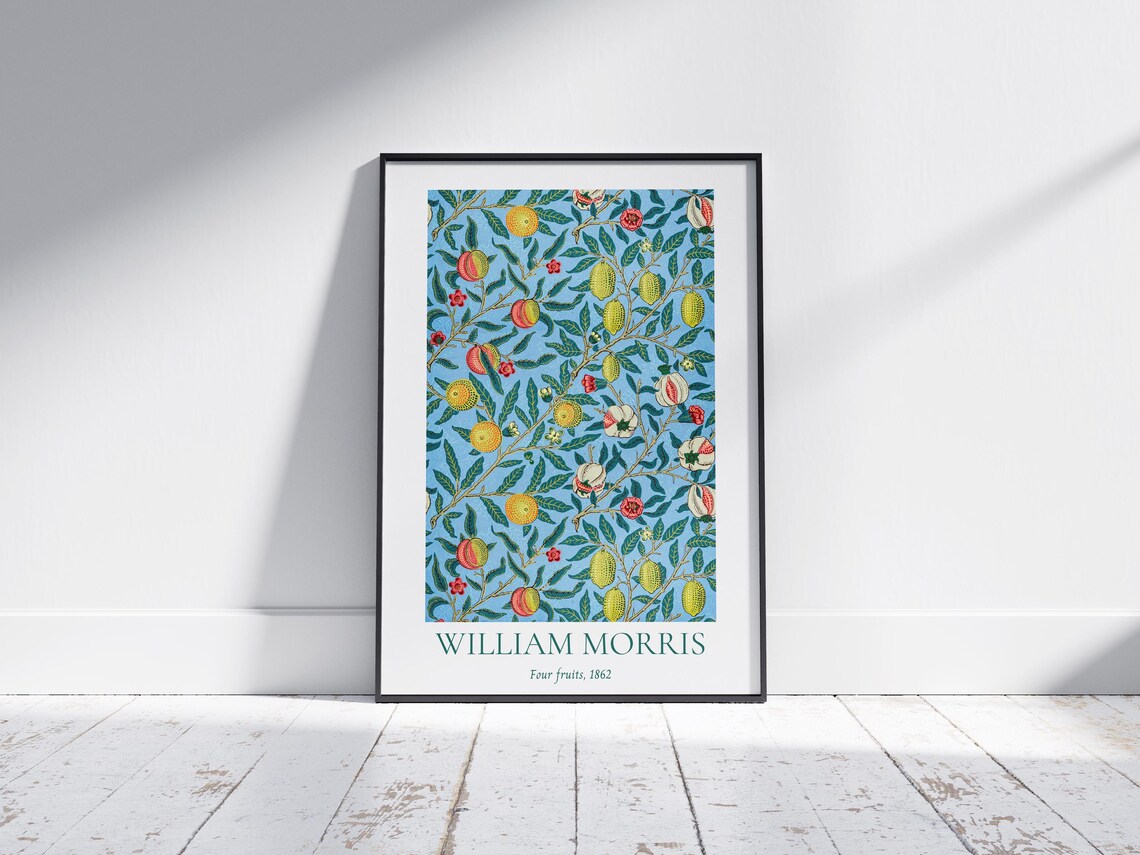 William Morris Print William Morris Poster Morris Exhibition Print Pattern Wall Decor Four Fruits Pattern Fruit Art Print Art Nouveau - Image 5