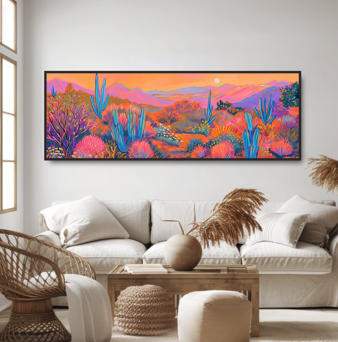 Southwestern Desert Sunset, Matisse-Inspired Art Print - Image 5