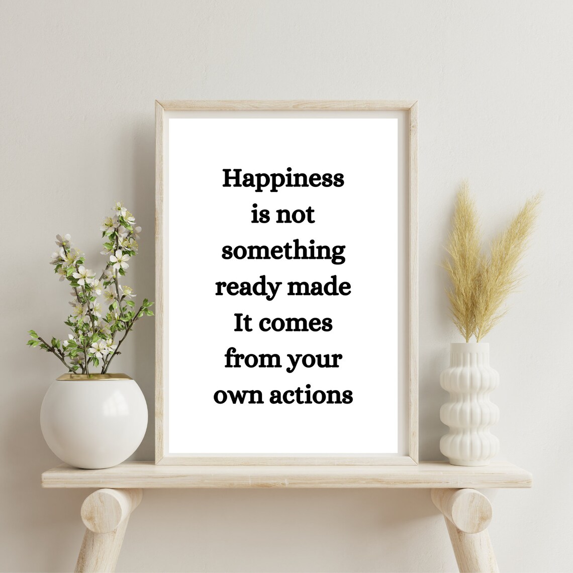 Happiness Is Not Something Ready Made, Actions - Image 2
