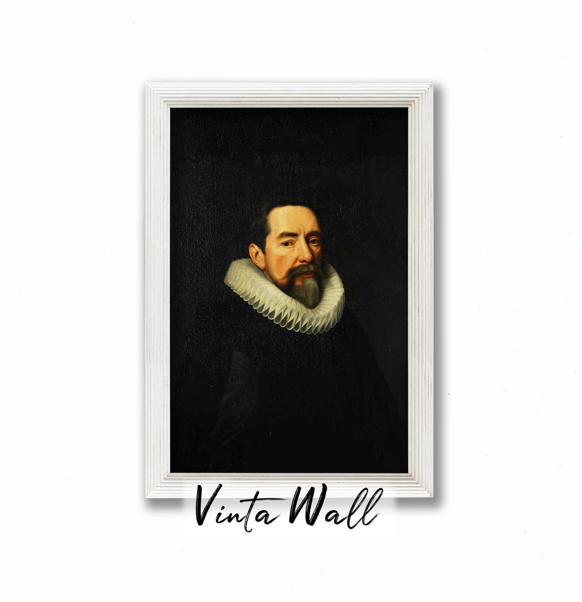 Bearded Gentleman Ruff Collar Baroque Portrait Vintage Art Poster - Image 3