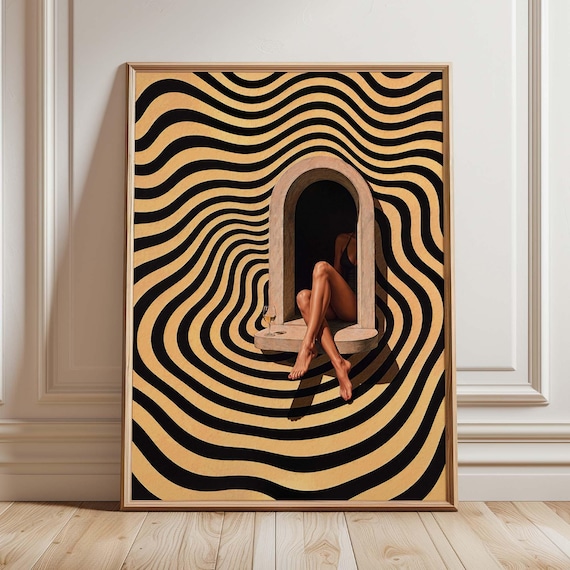 Woman Legs In Window, Minimalist Abstract Poster