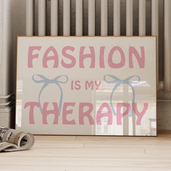Fashion Pastel Pink And Baby Blue Wall Art Cute Coquette Bow Bedroom Trendy Retro Prints Girls Room Decor College Dorm Art
